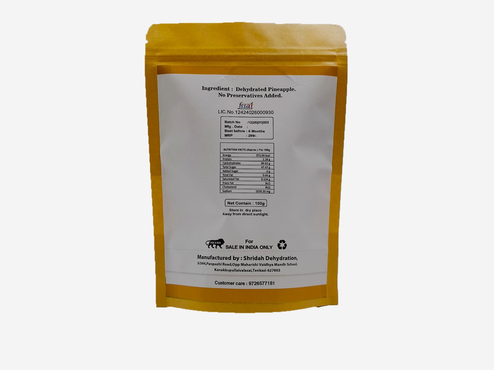 Dried Pineapple - Image 2